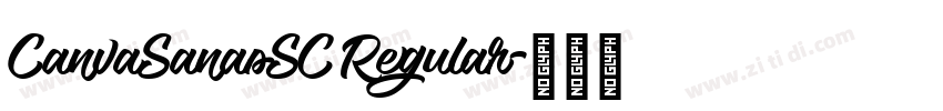CanvaSanasSC Regular字体转换